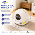 Premium Enclosed Stainless Steel Litter Box