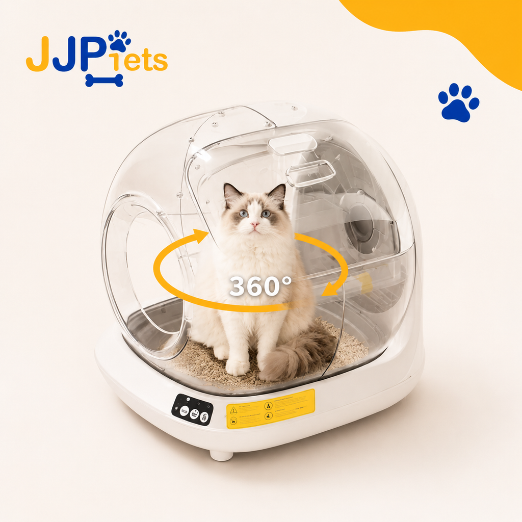 Premium Enclosed Stainless Steel Litter Box