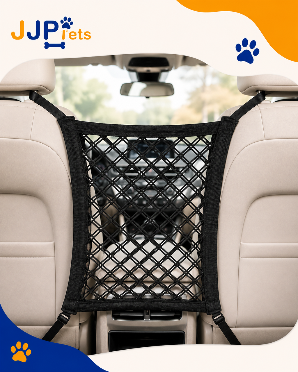 Premium Pet Car Safety Net Barrier