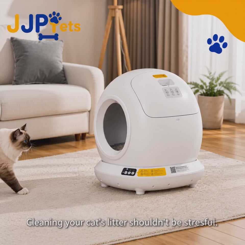 Premium Enclosed Stainless Steel Litter Box