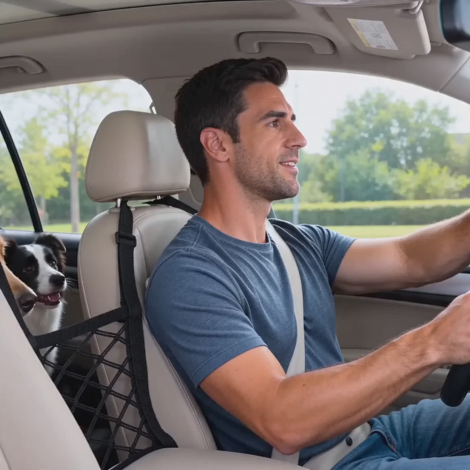 Premium Pet Car Safety Net Barrier